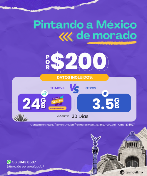 Paga menos Telcel por Mas
